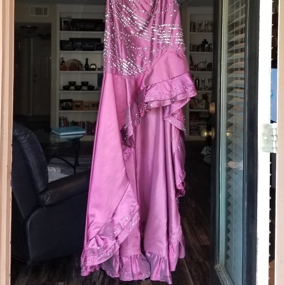 Panopoly Maroon Evening Dress With Sequins Size 0 - Picture 2 of 4